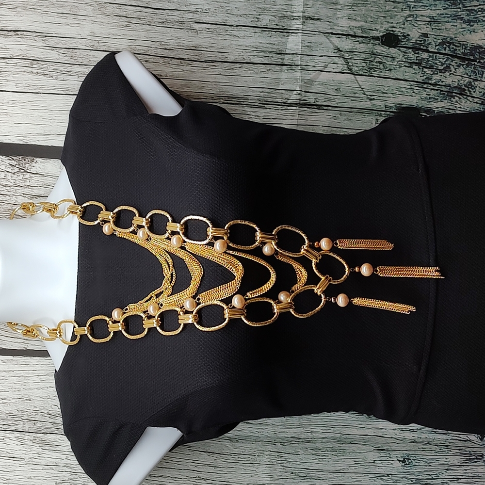 Gold tone Statement Necklace